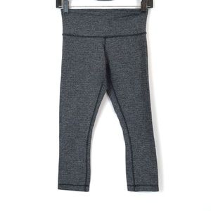 🍁Lululemon Wunder Under Crop Tweed Leggings